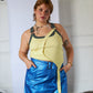 BLUE HOUR METALLIC SKIRT